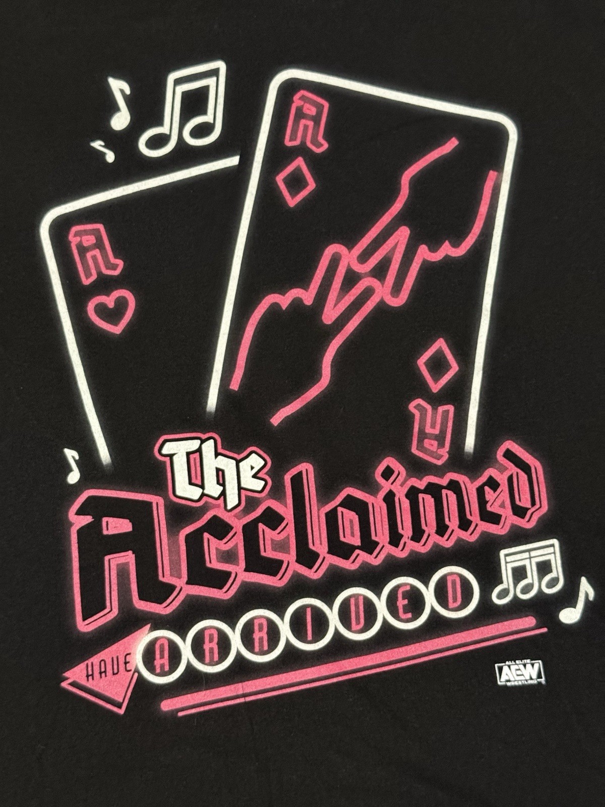 AEW The Acclaimed Las Vegas 2023 Exclusive Wrestling Shirt Size Large AEW The Acclaimed Las Vegas 2023 Exclusive Wrestling Shirt Size Large