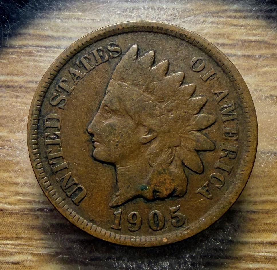 1905 Indian Head Cent - Actual Coin Shown - & Tracking INV#64 1905 Indian Head Cent - Actual Coin Shown - & Tracking INV#64