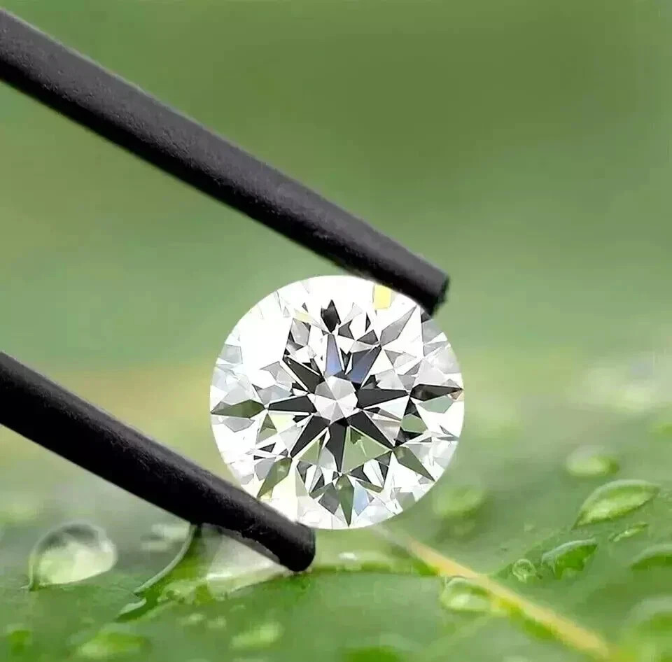 Natural White Diamond 1.25 CT Round Cut VVS1 D Grade 7  mm Certified Stone.
