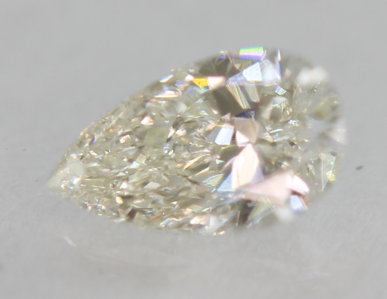 0.18 Carat H VVS1 Pear Shape Natural EARTH MINED Loose Diamond 5.05X3.00mm VIDEO