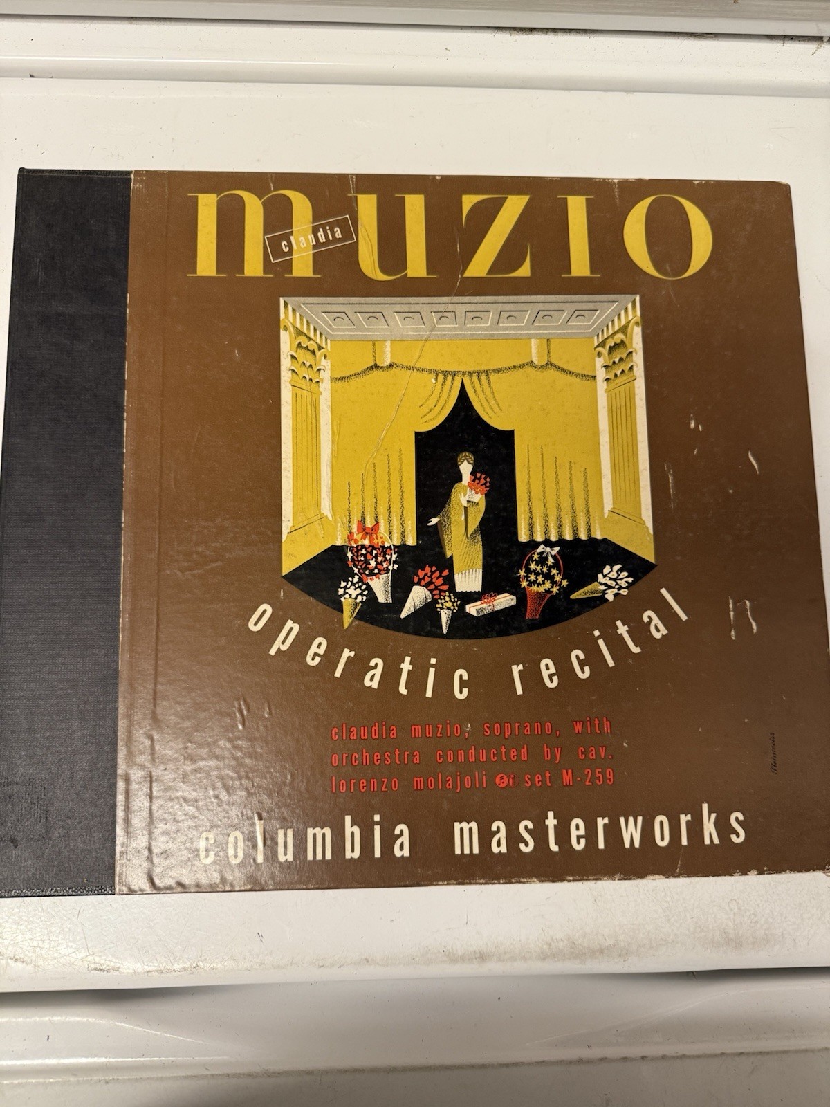 Claudia Muzio Operatic Recital Columbia Masterworks Set M-259 78 RPM Shellac