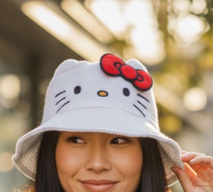 Hello Kitty Bucket Hat Sanrio Teen Adults