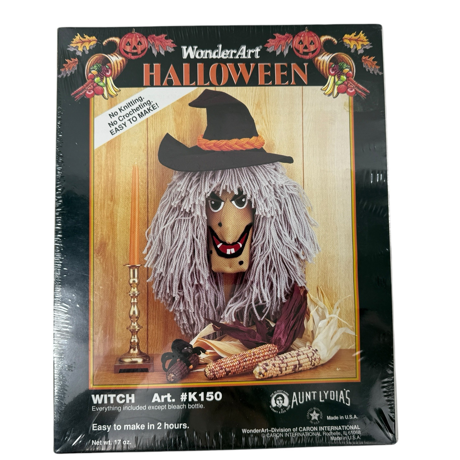 Witch Art Halloween KIT Vintage 90s Wonder Art Aunt Lydias #K150 Made USA NEW