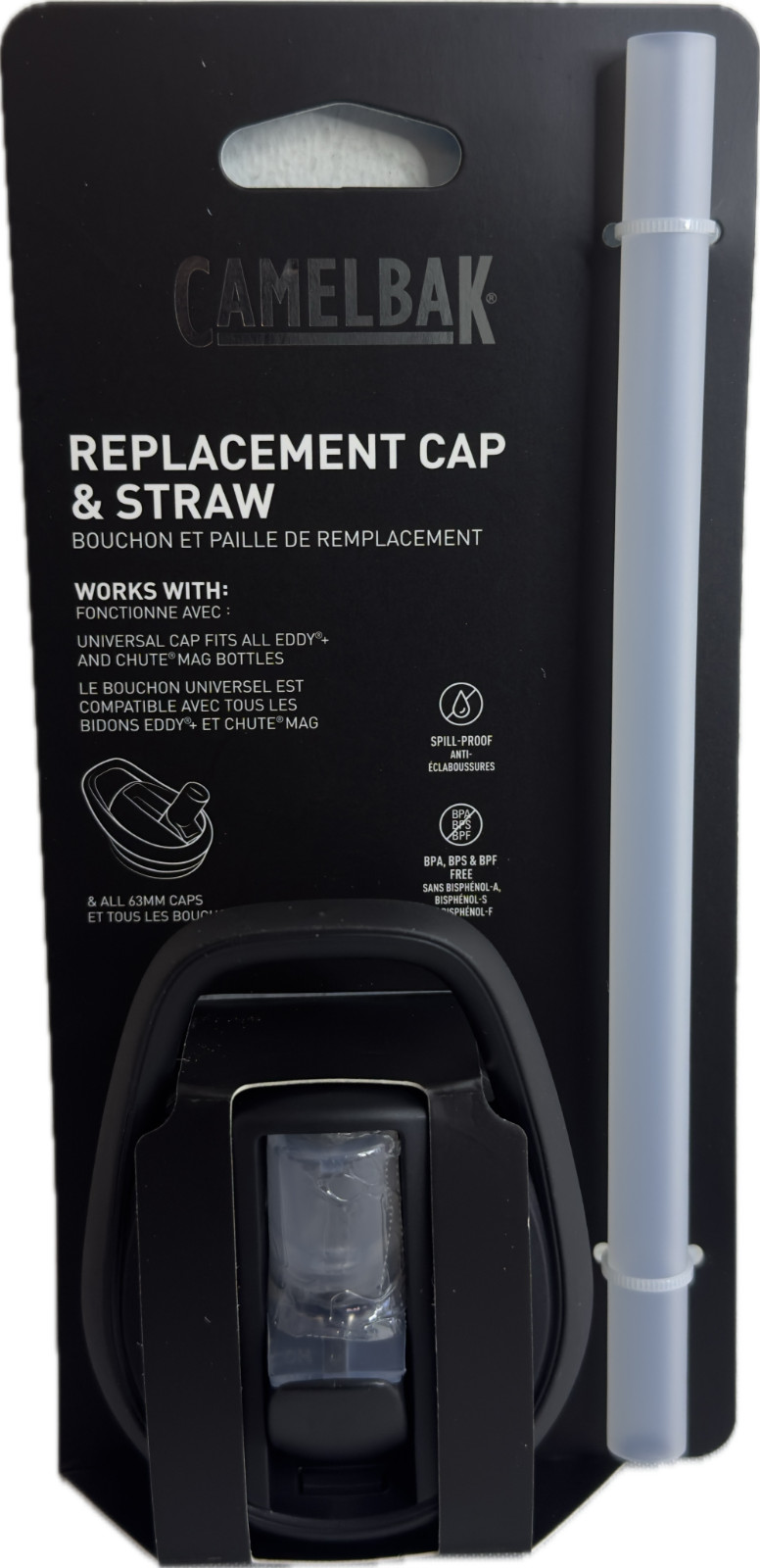 Camelbak Eddy+ Replacement Cap and Straw Black (New/Unused) Camelbak Eddy+ Replacement Cap and Straw Black (New/Unused)