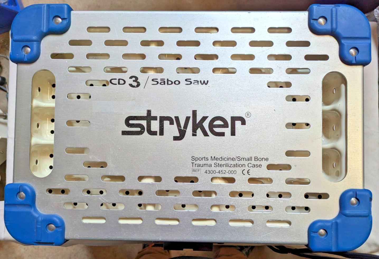 Stryker 4300-452-000 CD3 Sterilization Case All Trays