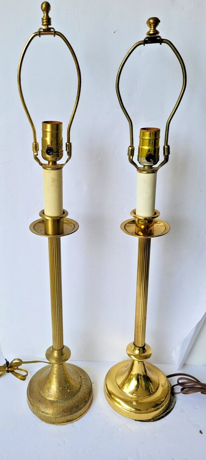 A Pair of Vintage Mid-century Modern Brass Lamps 28