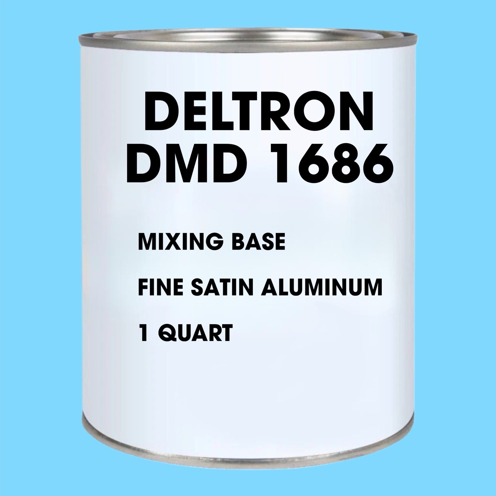 PPG DELTRON DMD 1686 Fine Satin Aluminum  1 QUART