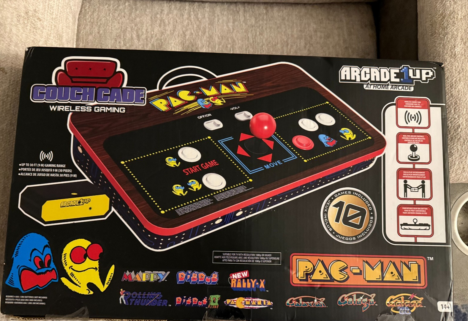 Arcade1Up Pac-Man Couchcade Wireless Arcade Console 10-in-1 NEW Arcade1Up Pac-Man Couchcade Wireless Arcade Console 10-in-1 NEW