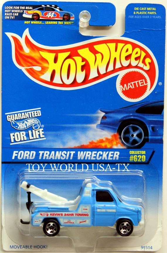 1997 Hot Wheels #620 Mainline Ford Transit Wrecker 1997 Hot Wheels #620 Mainline Ford Transit Wrecker