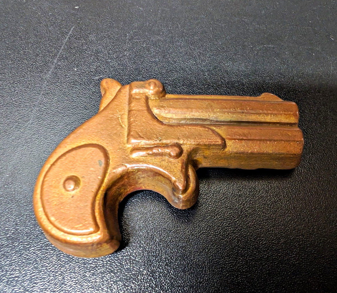 Vintage Style cast Copper Revolver Paper Weight ManCave Vintage Style cast Copper Revolver Paper Weight ManCave