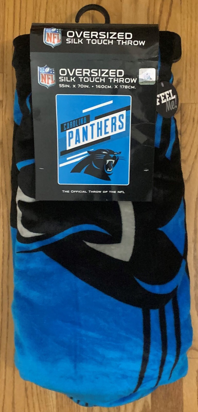 Northwest NFL Carolina Panthers Oversized Silk Touch Throw Blanket, 55\