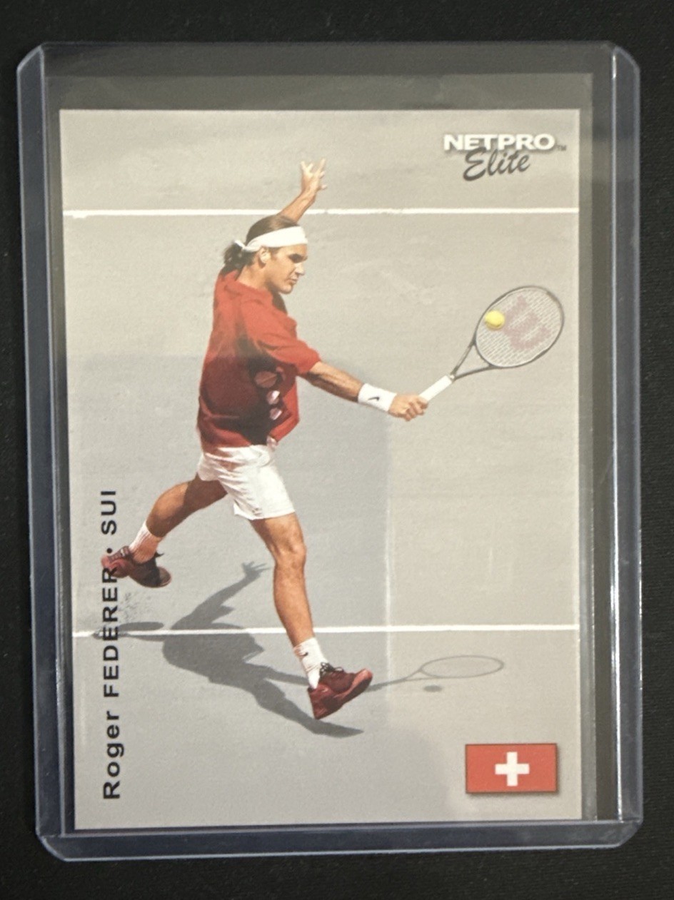 2003 NETPRO ROGER FEDERER RC ROOKIE ELITE EVENT EDITION RED SHIRT #E3 2003 NETPRO ROGER FEDERER RC ROOKIE ELITE EVENT EDITION RED SHIRT #E3
