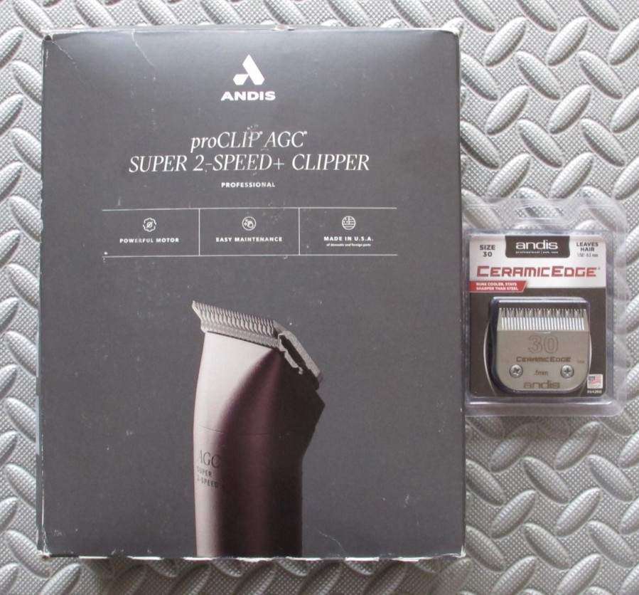 Andis Professional UltraEdge Super 2-Speed  Clipper Burgundy + Free extra Blade