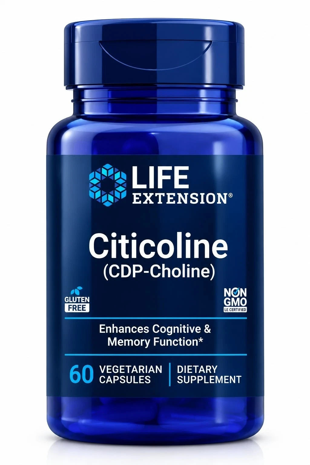 Life Extension Citicoline CDP-Choline 60 Vegetarian Capsules Cognitive Support Life Extension Citicoline CDP-Choline 60 Vegetarian Capsules Cognitive Support