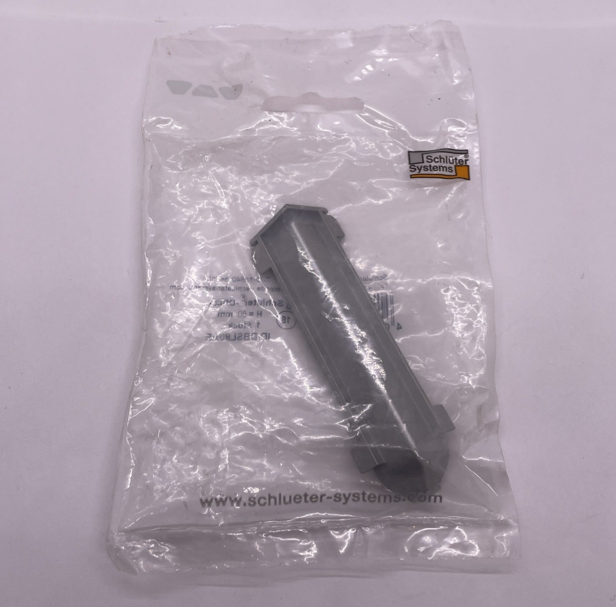 SCHLUTER ID/DBSL80AE DESIGNBASE-SL INSIDE CORNER - New in Package