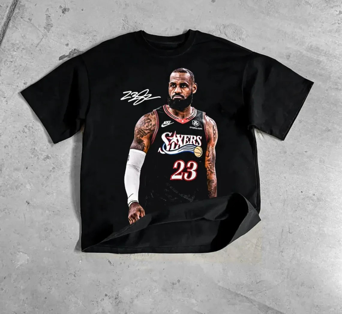 Vintage James Graphic Shirt, Retro Basketball Streetwear Shirt Vintage Sports