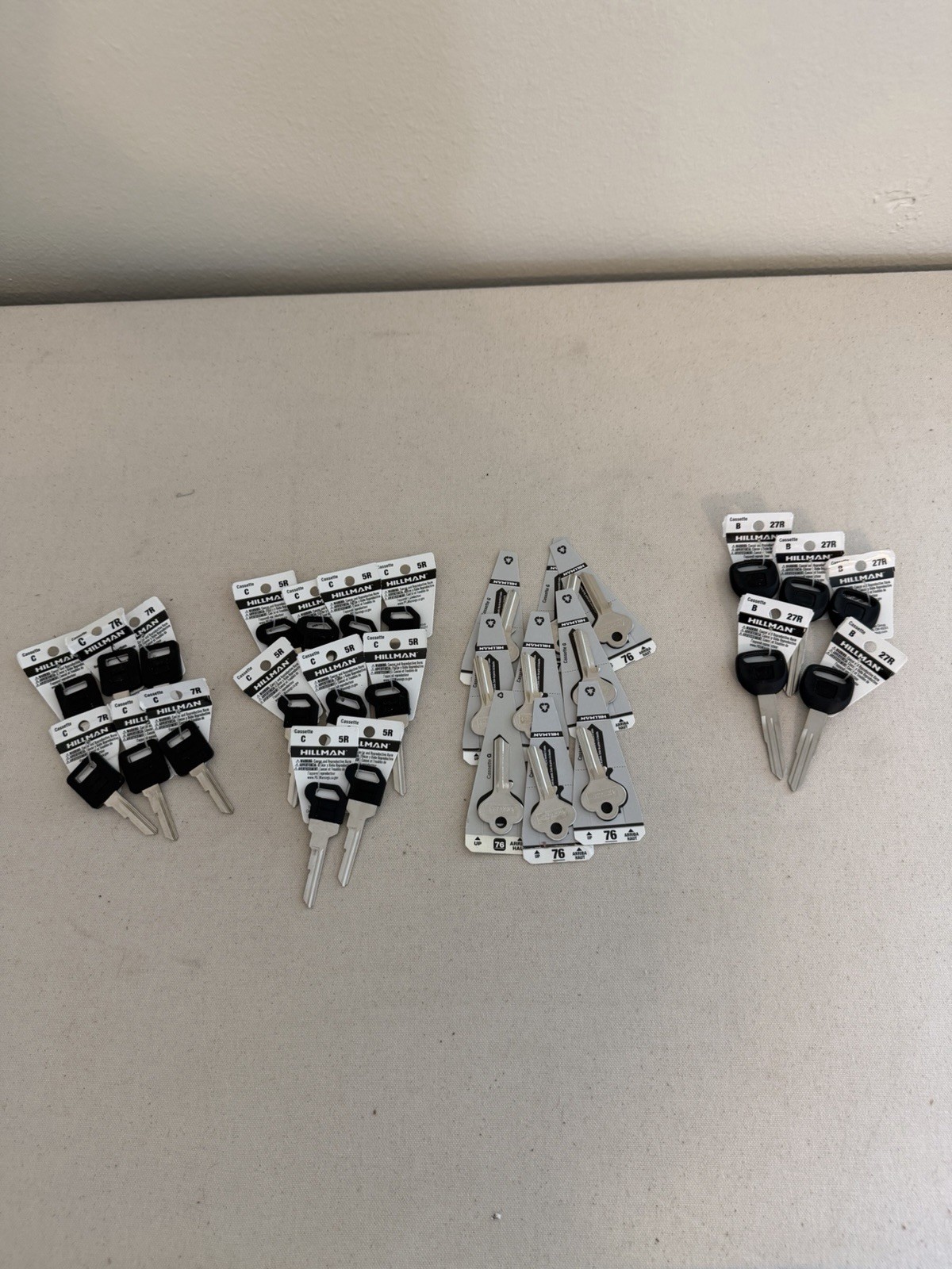 Hillman Key Blanks Lot of 29 Assorted Styles