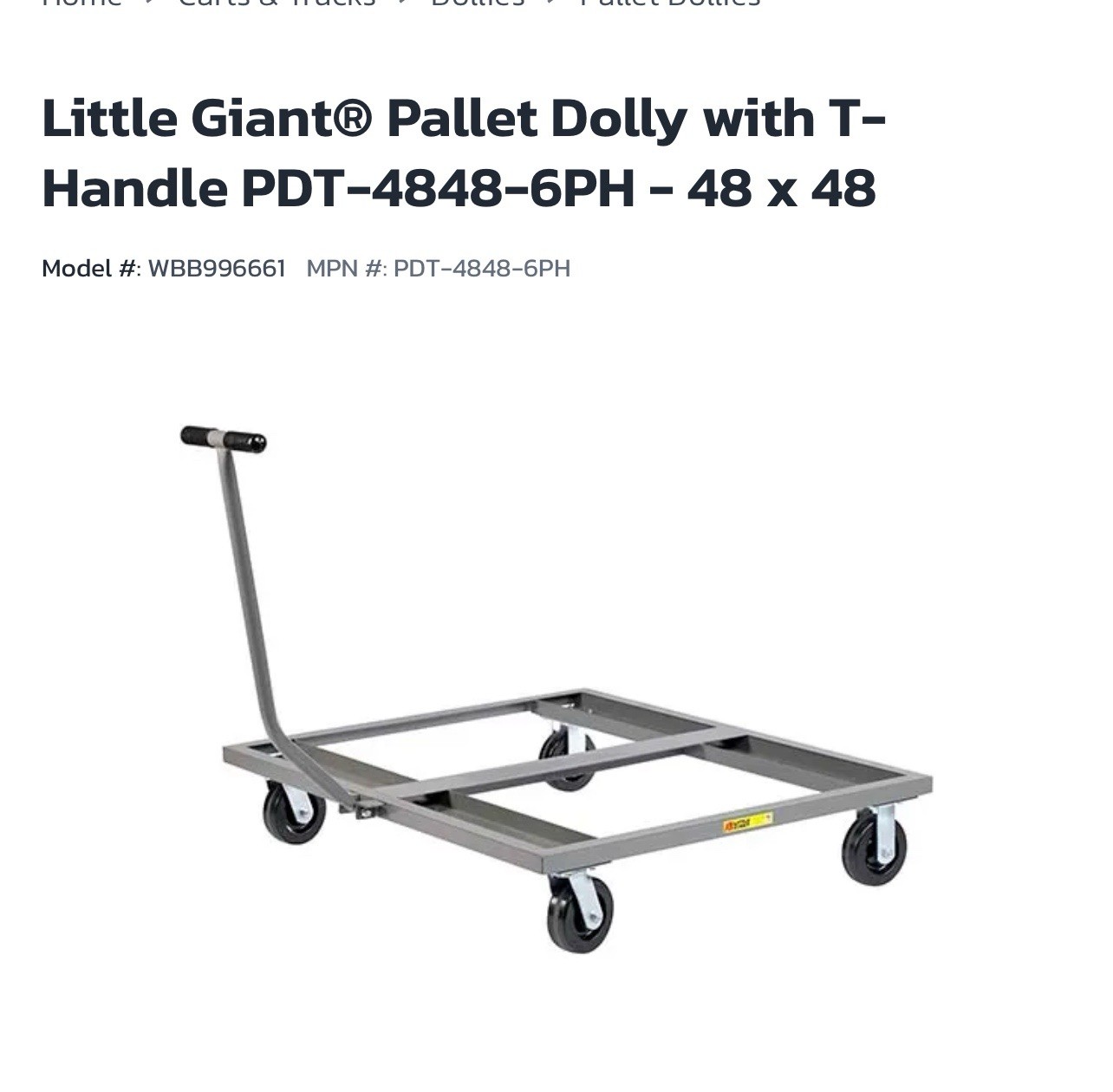 Little Giant Pallet Dollies Little Giant Pallet Dollies