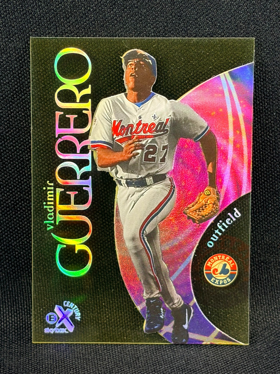 1999 Skybox E-X Century Baseball - VLADIMIR GUERRERO #7 - 90\'s ACETATE - EXPOS 1999 Skybox E-X Century Baseball - VLADIMIR GUERRERO #7 - 90\'s ACETATE - EXPOS