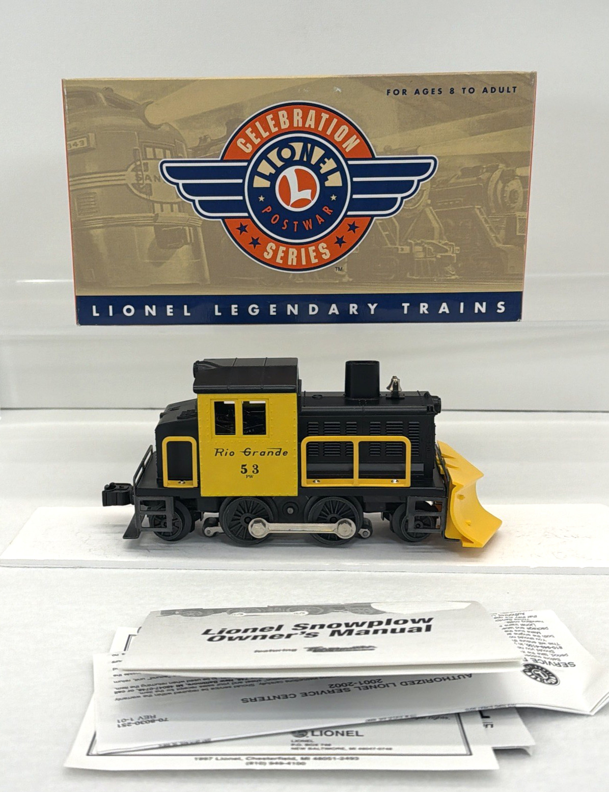 Lionel PWC TMCC 6-18458 Denver & Rio Grande Motorized Snowplow O Gauge New #53
