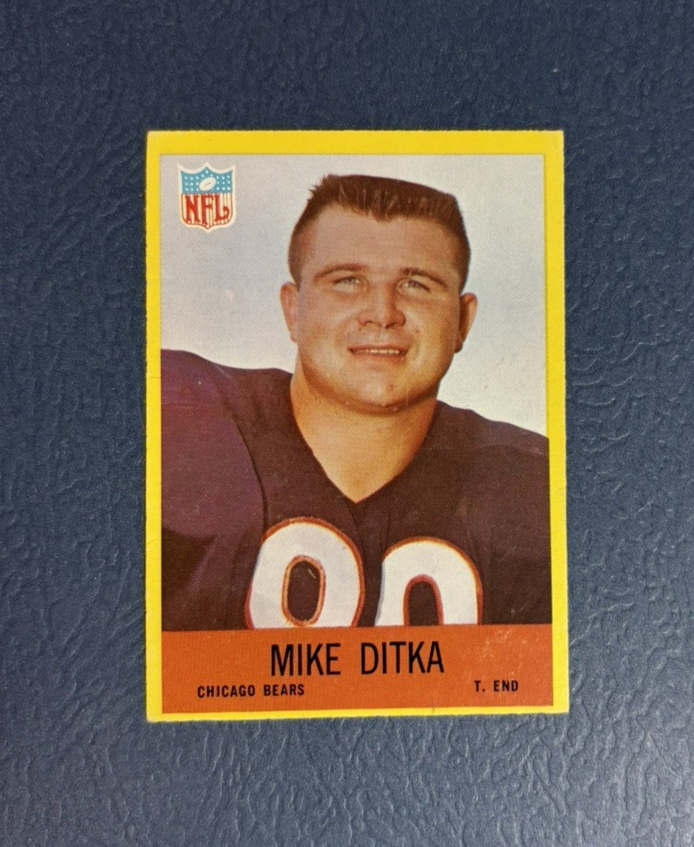 1967 Philadelphia Football Chicago Bears Mike Ditka #29 VG/EX read description 1967 Philadelphia Football Chicago Bears Mike Ditka #29 VG/EX read description