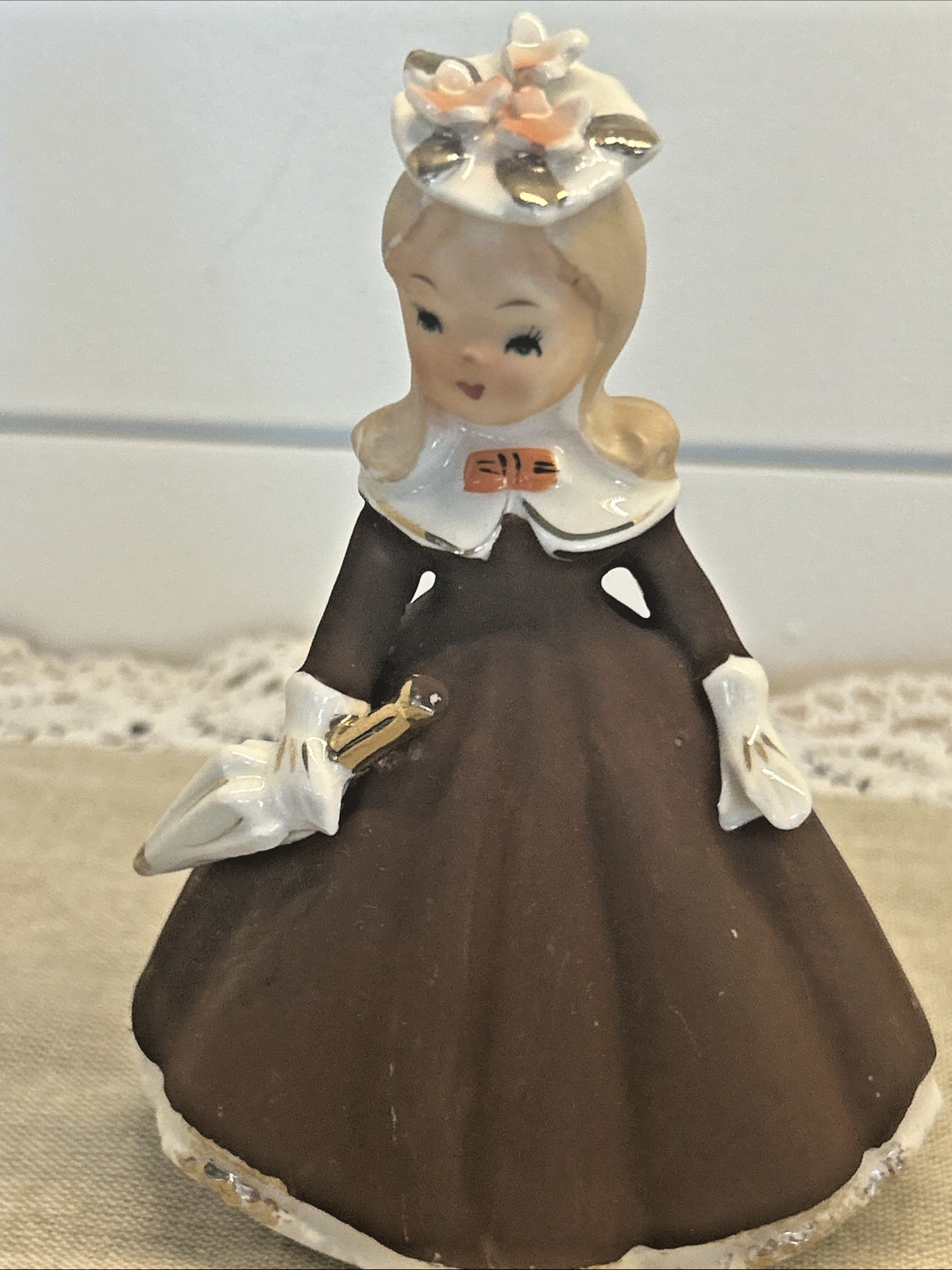 Vintage 1950s Girls Dressed In her Sunday Best Figurine 4.5
