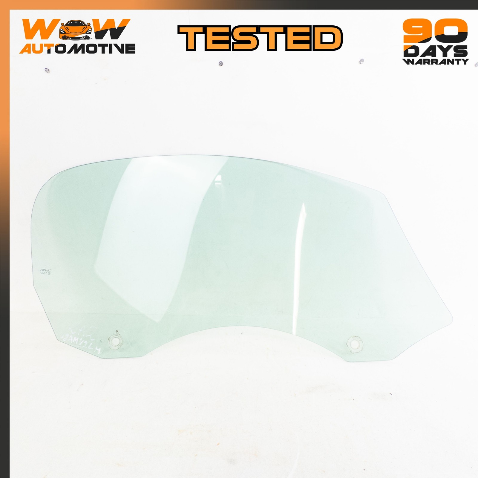 06-16 ASTON MARTIN V8 VANTAGE CONVERTIBLE FRONT LEFT DOOR WINDOW GLASS OEM