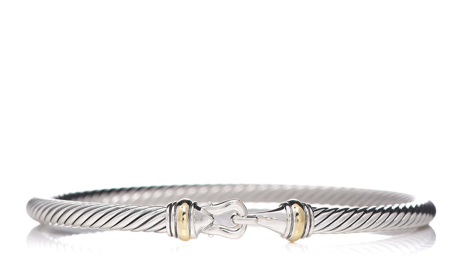 David yurman 4 mm Buckle bracelet with Gold Medium