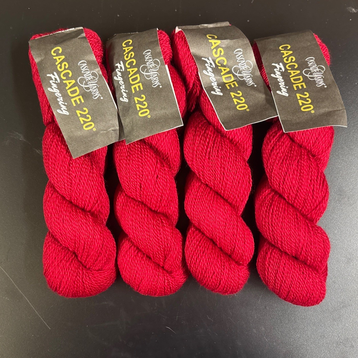 Cascade 220 Fingering  super fine color 9404 Lot of 4 