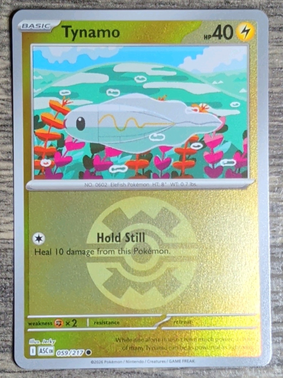 The Pokémon Company Pokémon TCG Tynamo 059/217 Ascended Heroes ENG The Pokémon Company Pokémon TCG Tynamo 059/217 Ascended Heroes ENG