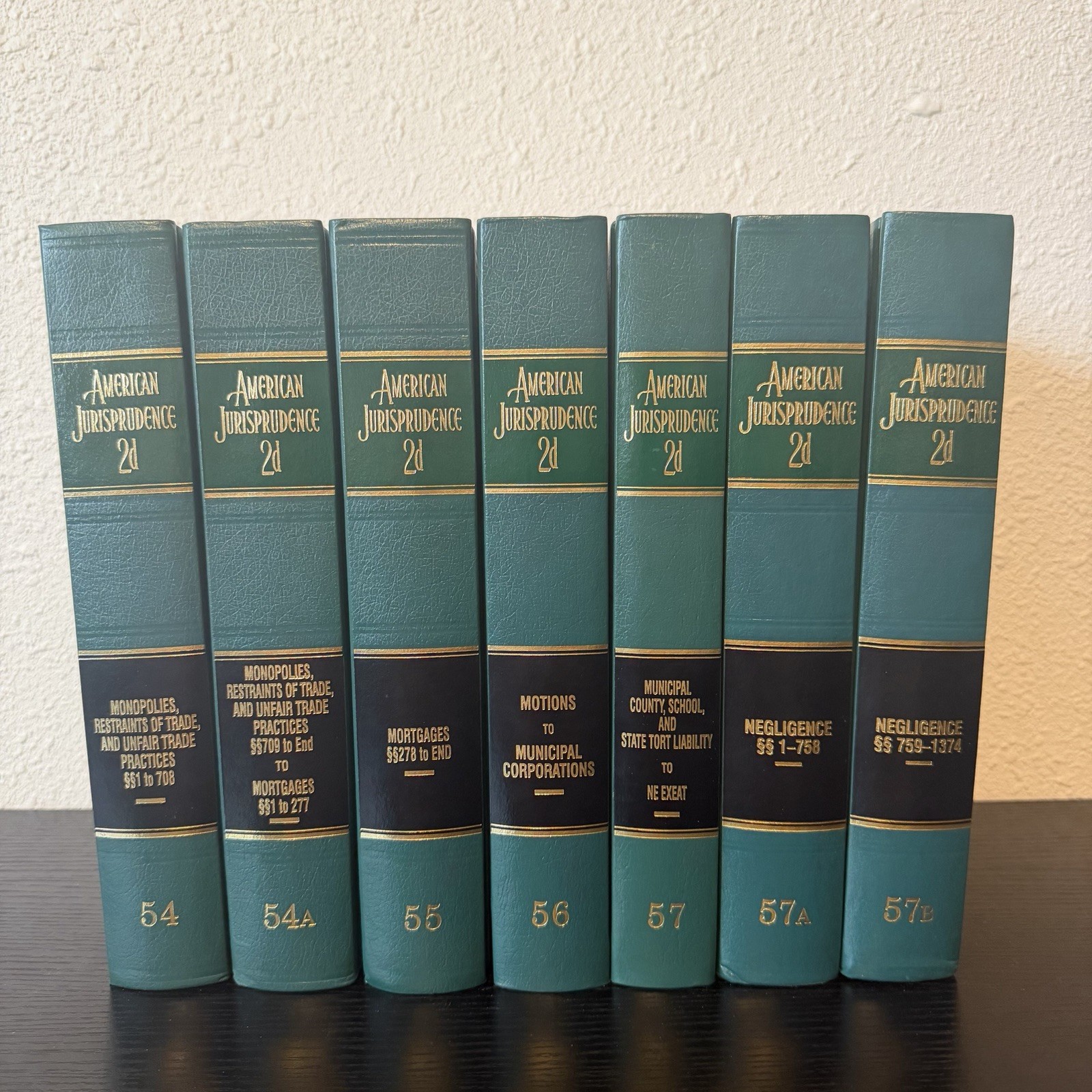 American Jurisprudence 2d Volumes 54-57B Vintage Legal Law Book Set