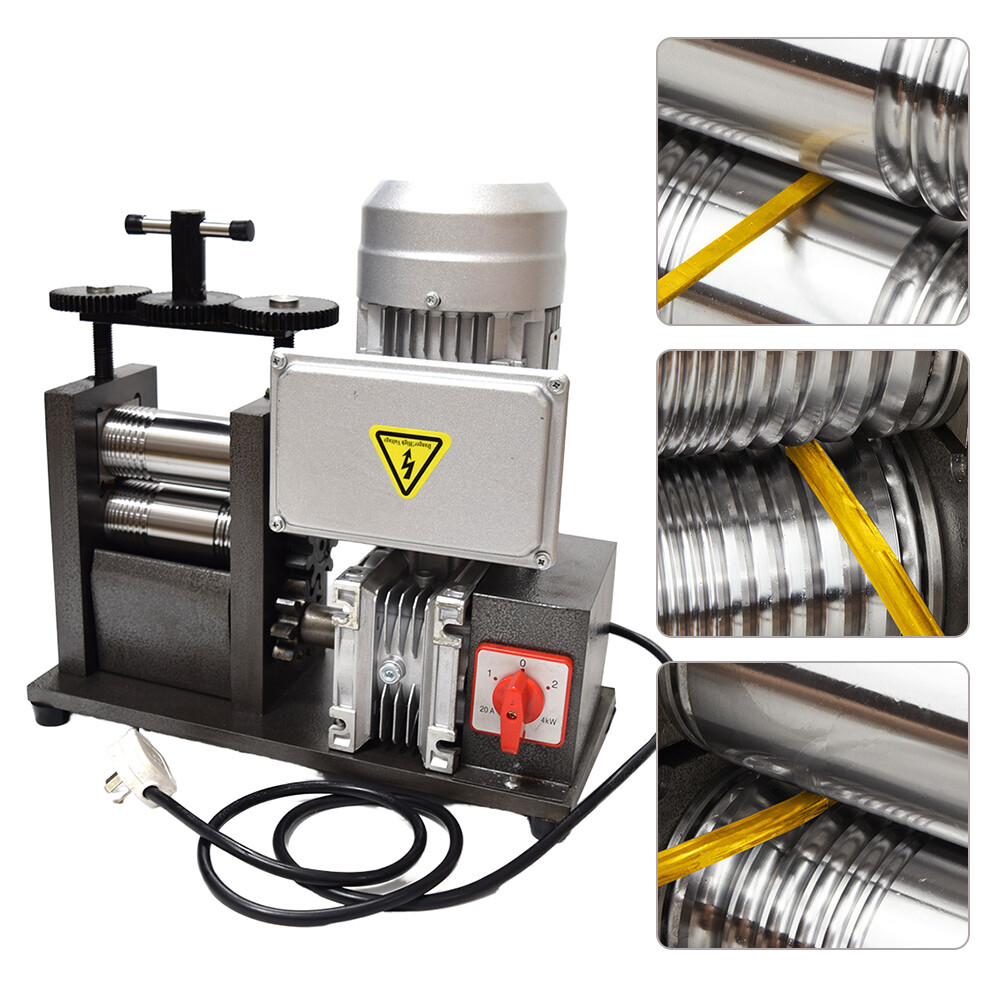 Electric Jewelry Making Machine 1HP Electric Wire Rolling Mill Goldsmith Rolling