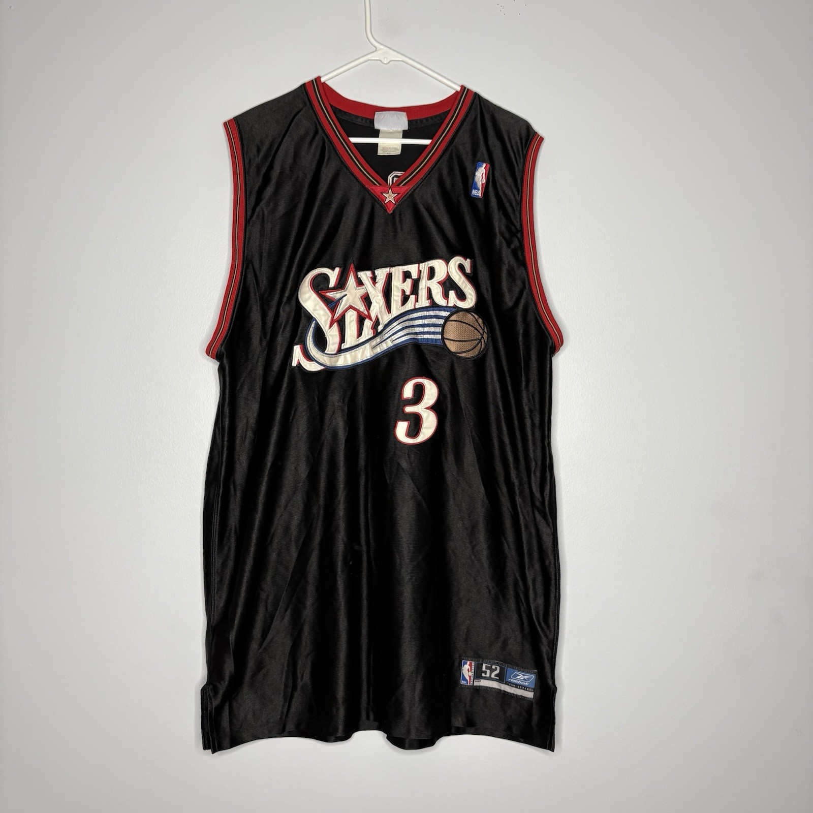 Vintage 2000s Y2K Authentic Reebok Allen Iverson #3 Philadelphia 76ers Size 52 Vintage 2000s Y2K Authentic Reebok Allen Iverson #3 Philadelphia 76ers Size 52
