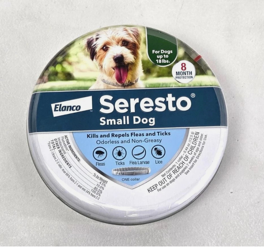 Seresto Flea and Tick Collar 8 Months Protection SMALL Dogs Under 18lbs - Sealed Seresto Flea and Tick Collar 8 Months Protection SMALL Dogs Under 18lbs - Sealed