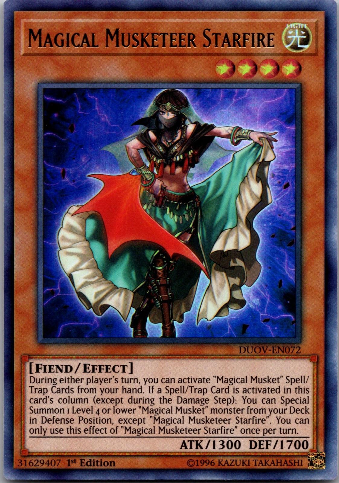 Magical Musketeer Starfire DUOV-EN072 Ultra Rare Duel Overload Yu-Gi-Oh LP Magical Musketeer Starfire DUOV-EN072 Ultra Rare Duel Overload Yu-Gi-Oh LP