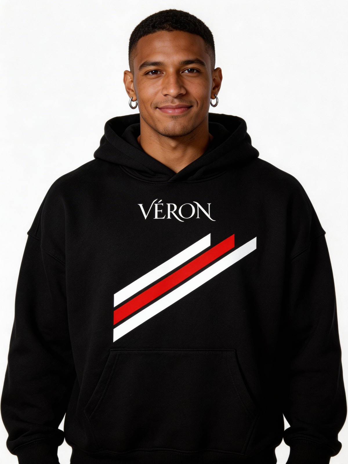 VÉRON Stripes Men's Hoodie