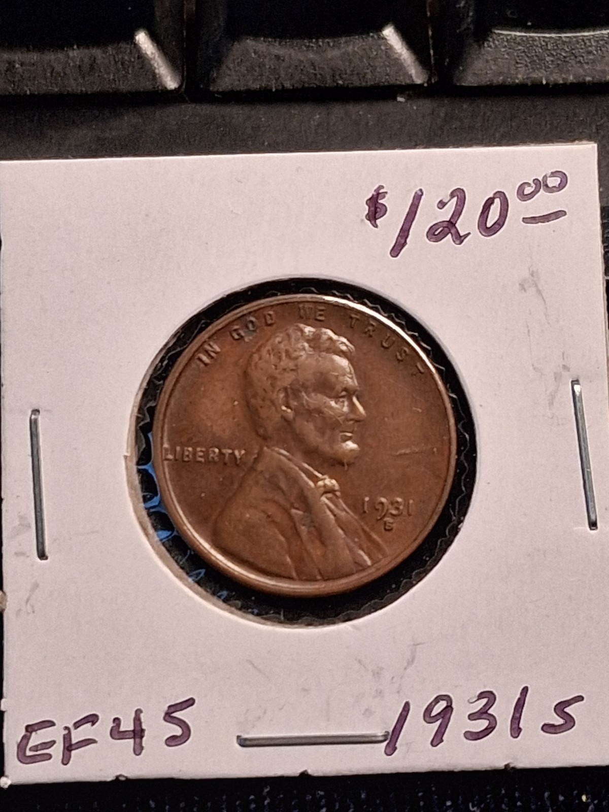 1931s Lincoln Wheat Cent - Hard Date (Lot #4884)