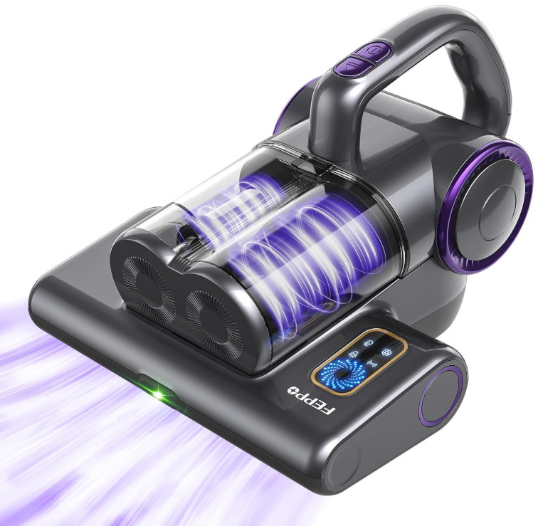 Aspiradora UV para Colchón 16Kpa HEPA Calor y Limpieza Profunda 500W, Nuevo