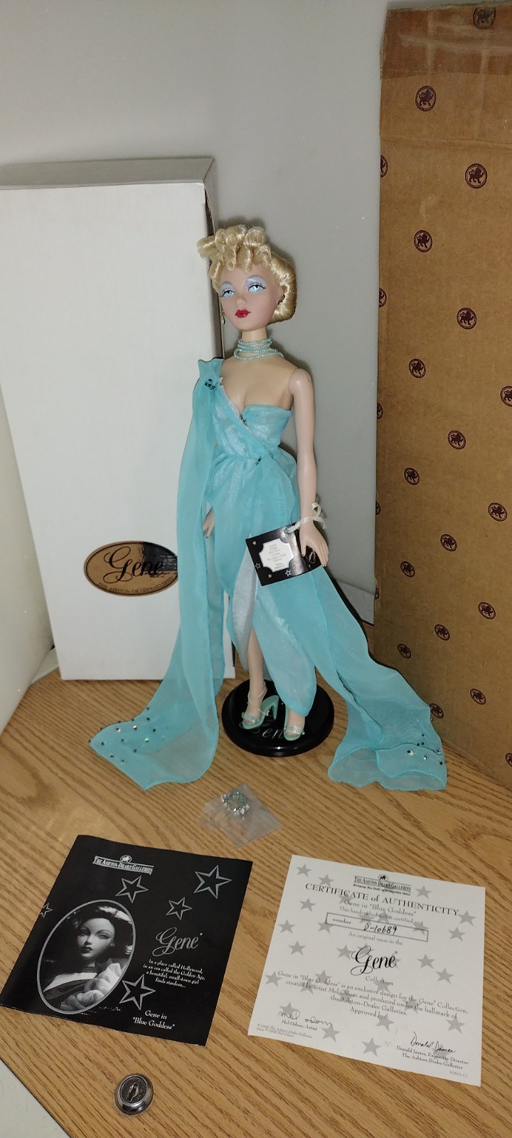 Gene Marshall Blue Goddess Doll Mel Odom for Ashton Drake Galleries 16 in