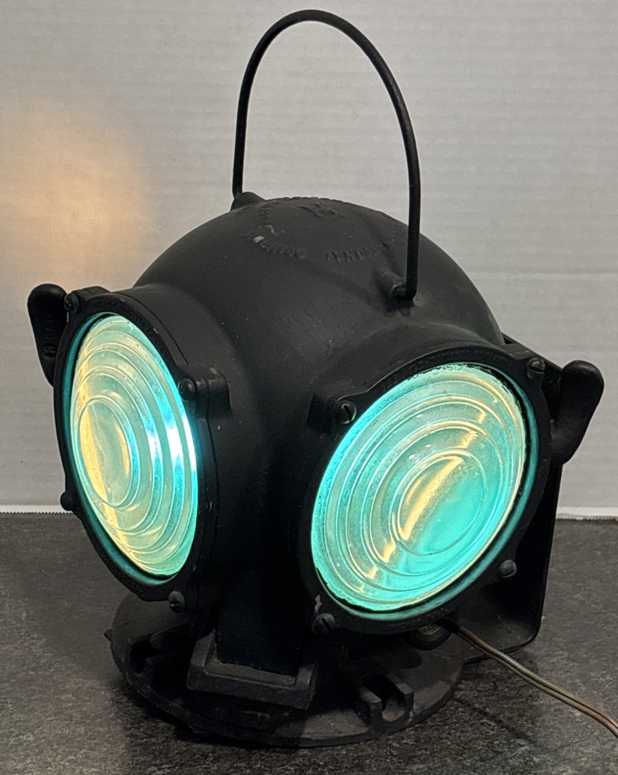 Antique PYLE NATIONAL Railroad Locomotive Train Classification Lamp WORKS🔥