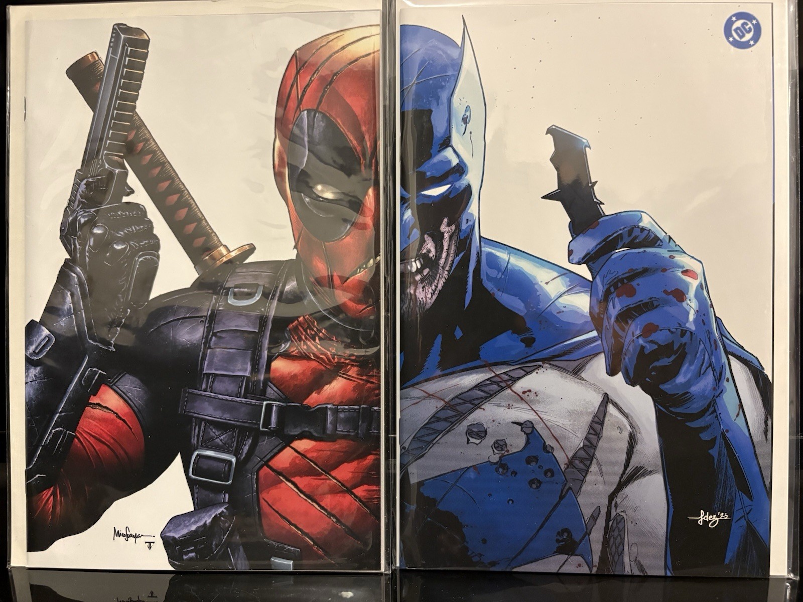 DEADPOOL WOLVERINE #9 & BATMAN #1 Whiteout Virgin Set BTC Secret DROP NYCC 2025