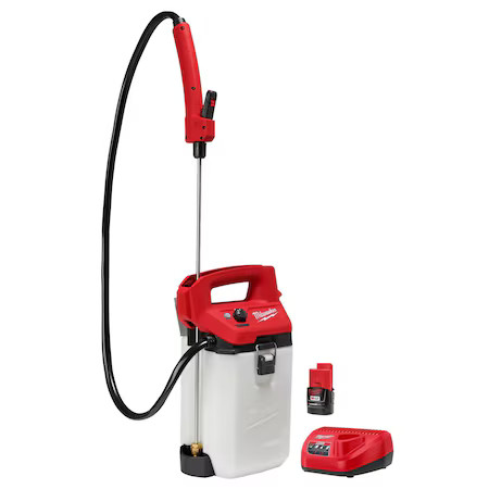 Milwaukee Tool 2528-21G2 2 Gal Handheld Sprayer, Poly, 4 Ft L Hose, 24 In L Milwaukee Tool 2528-21G2 2 Gal Handheld Sprayer, Poly, 4 Ft L Hose, 24 In L