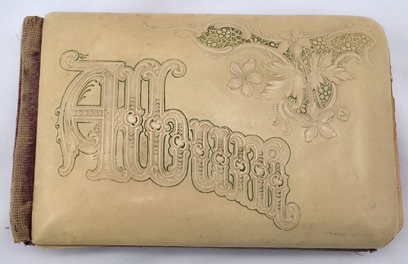 Antique 1900 - 1905 Hard Cover Embossed Autograph Album from Oregon Plus Photos Antique 1900 - 1905 Hard Cover Embossed Autograph Album from Oregon Plus Photos