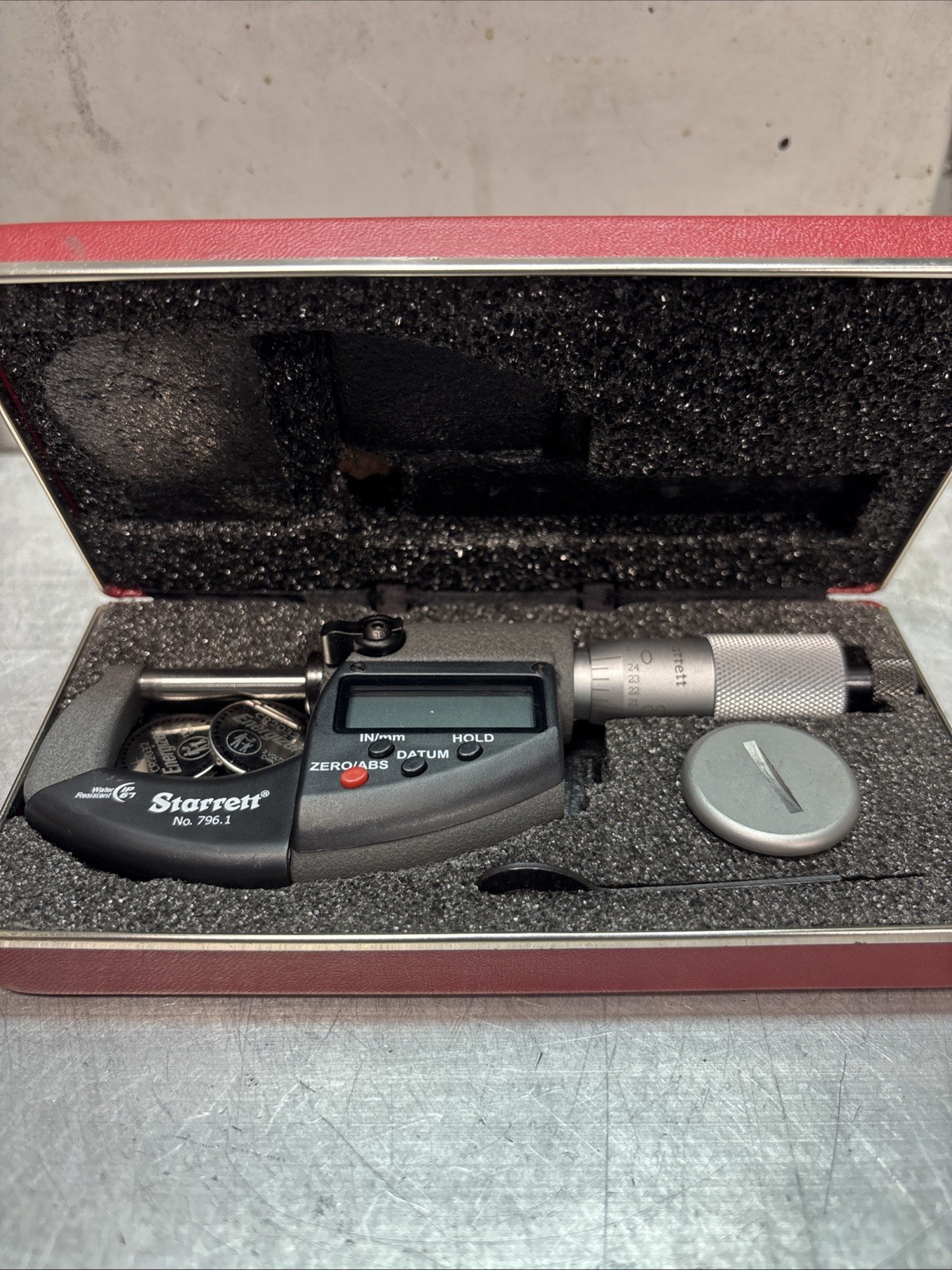 Starrett 796.1XRL-1 Digital 0-1” (NEW) Carbide Tips Comes With New Batt. & Case