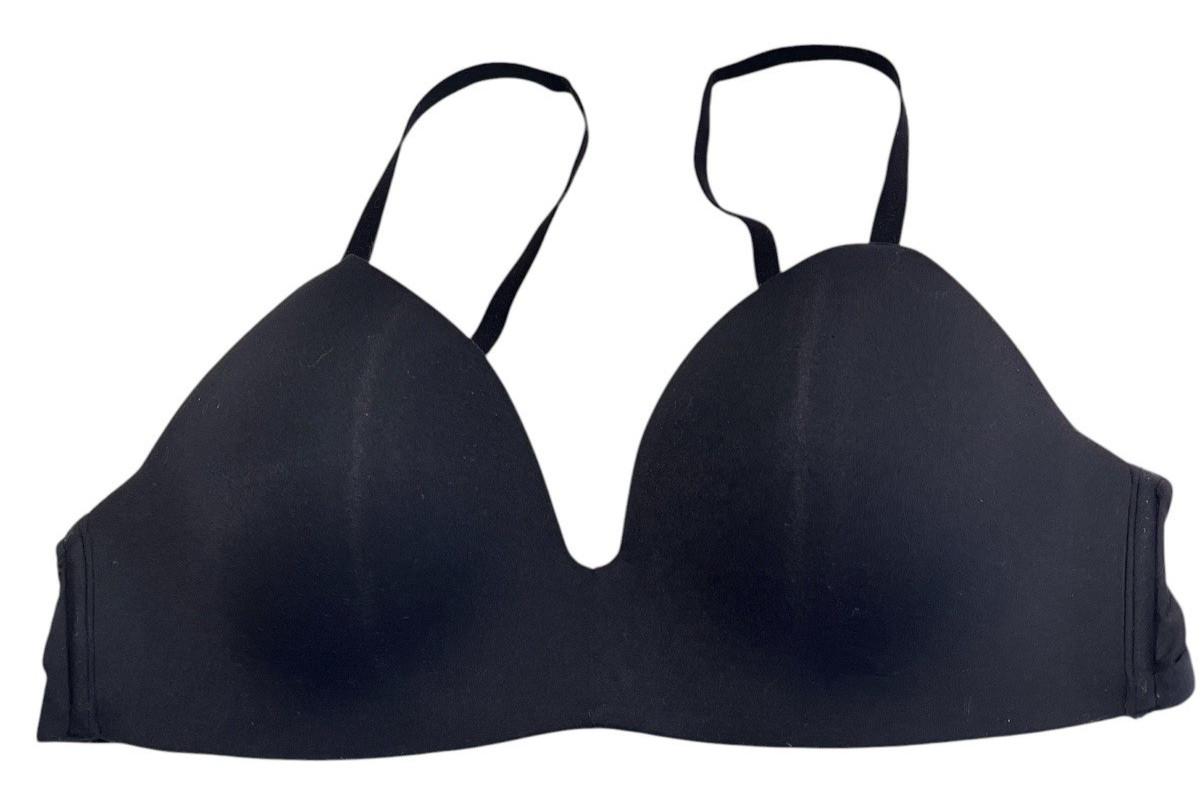 Adoreme Bra Women 38C Black Wireless Demi Padded Convertible Super Soft Plunge