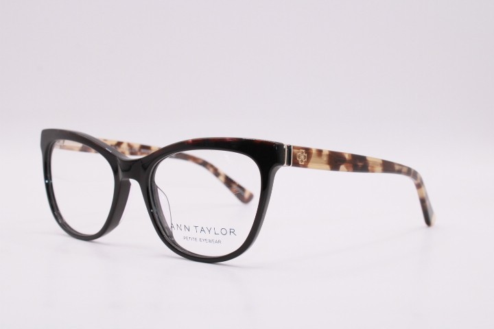 NEW ANN TAYLOR ATP827 C01 BLACK TORTOISE AUTHENTIC FRAMES EYEGLASSES 49-16