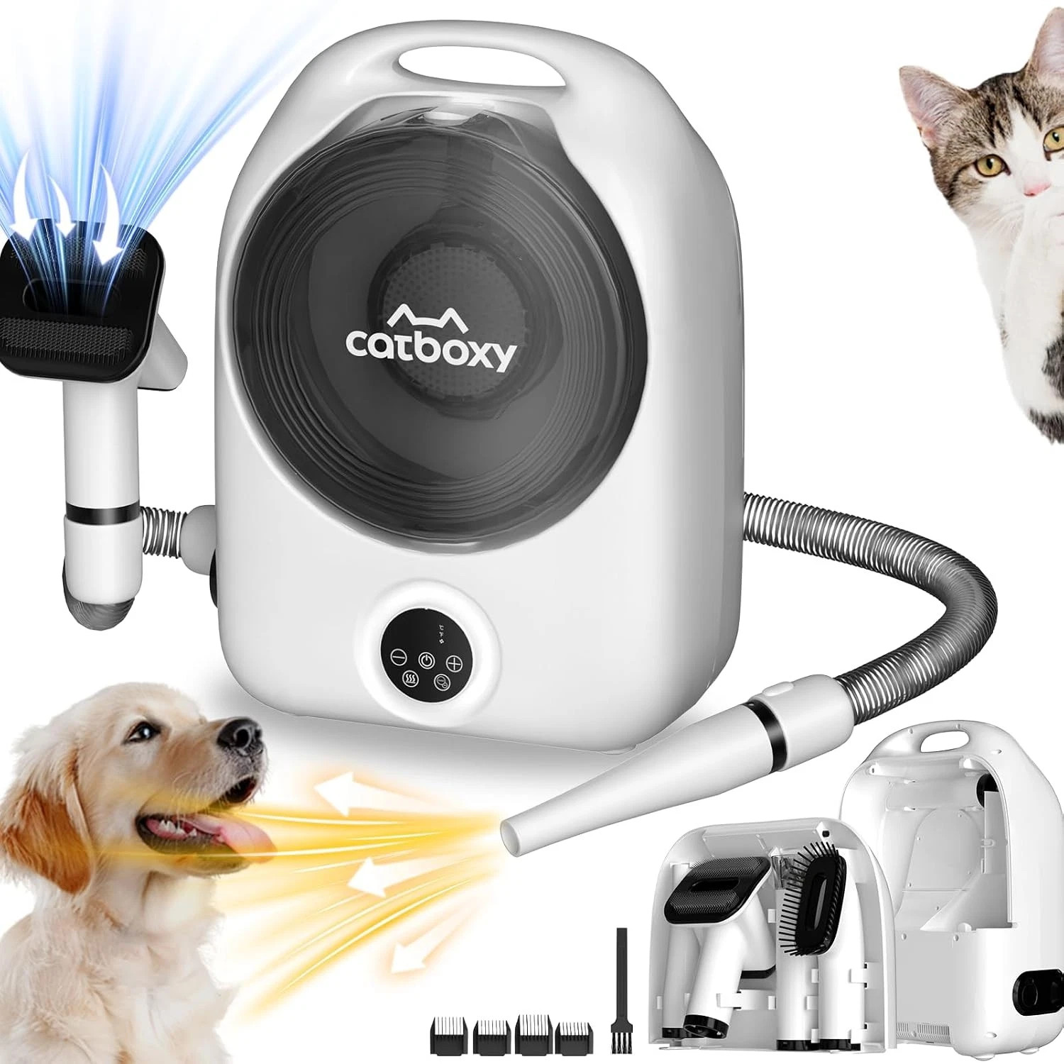 🎁5 IN 1 Dog Grooming Vacuum Kit,Cat Dog Hair Dryer Groomer,Pro Pet Hair Remover 🎁5 IN 1 Dog Grooming Vacuum Kit,Cat Dog Hair Dryer Groomer,Pro Pet Hair Remover