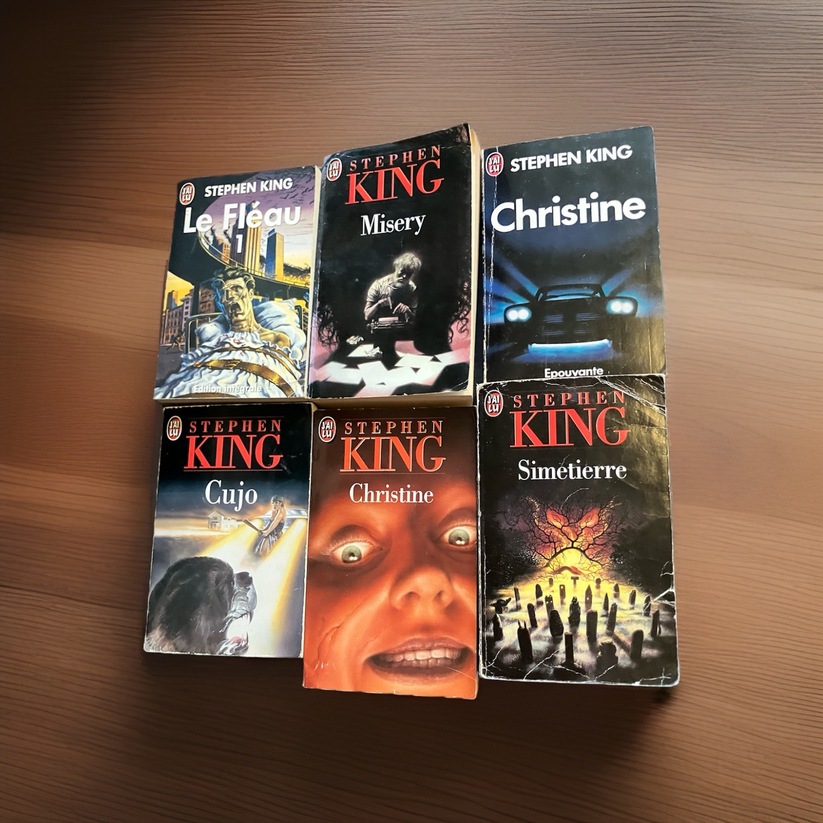 Stephen King French RARE Paperback Lot Misery Cujo Christine Simetierre J’ai Lu