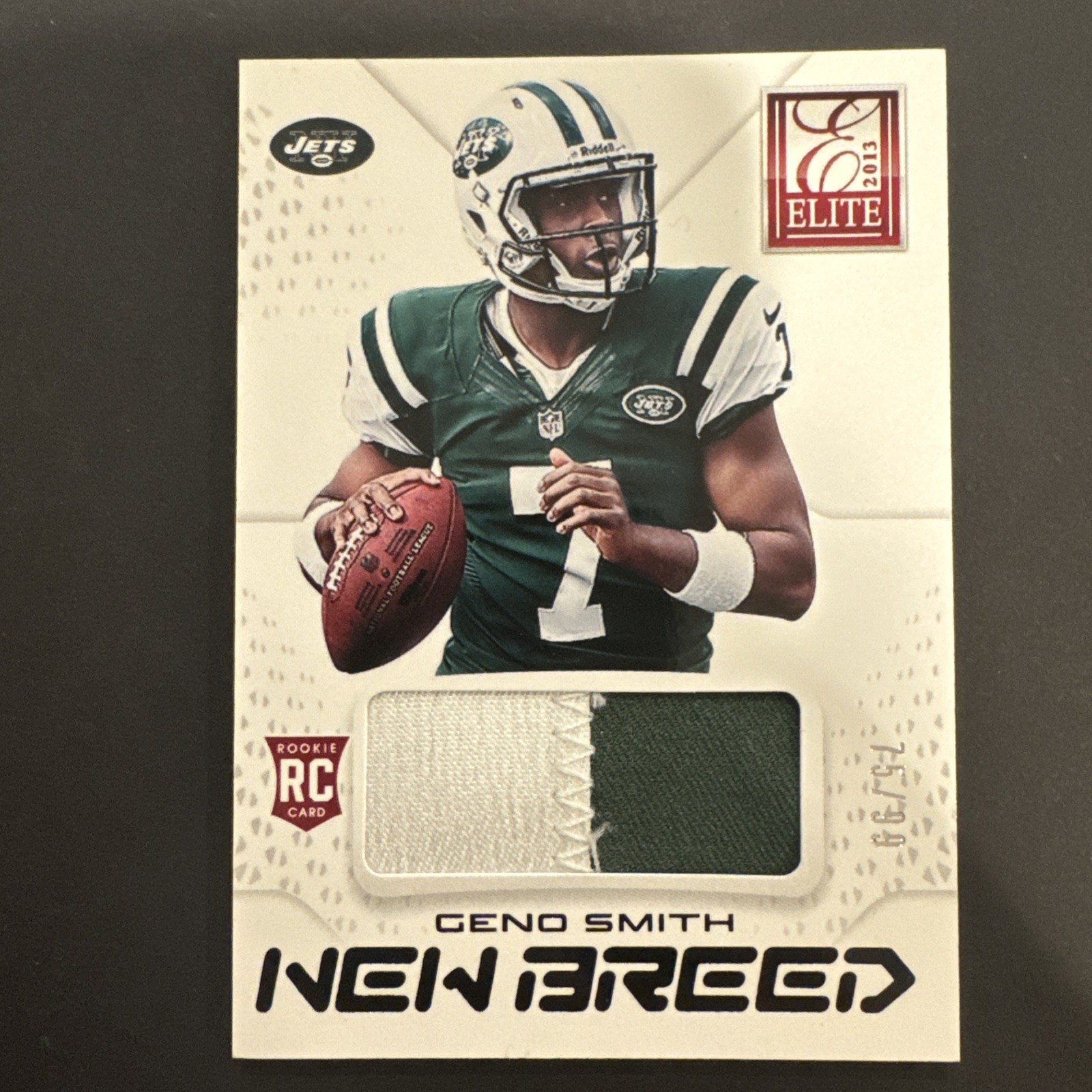 2013 Panini Elite New Breed Prime /99 Geno Smith Rookie Patch New York Jets #1