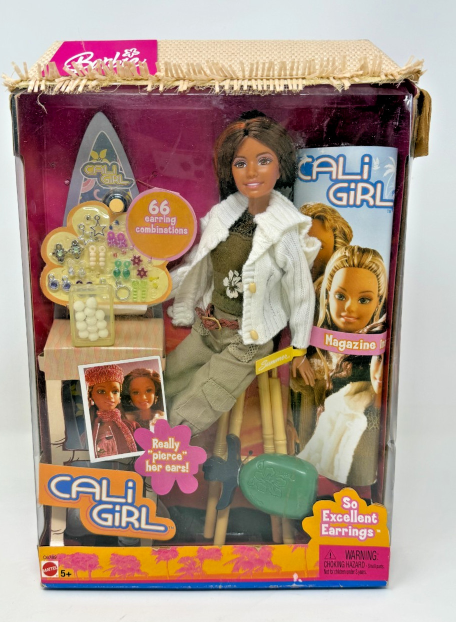 2004 Cali Girl So Excellent Earrings Teresa Doll C6789 Barbie Friend In Box